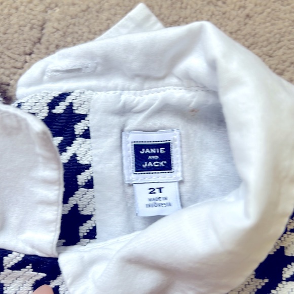 Janie and Jack Houndstooth Sleeveless Dress - Picture 3 of 4